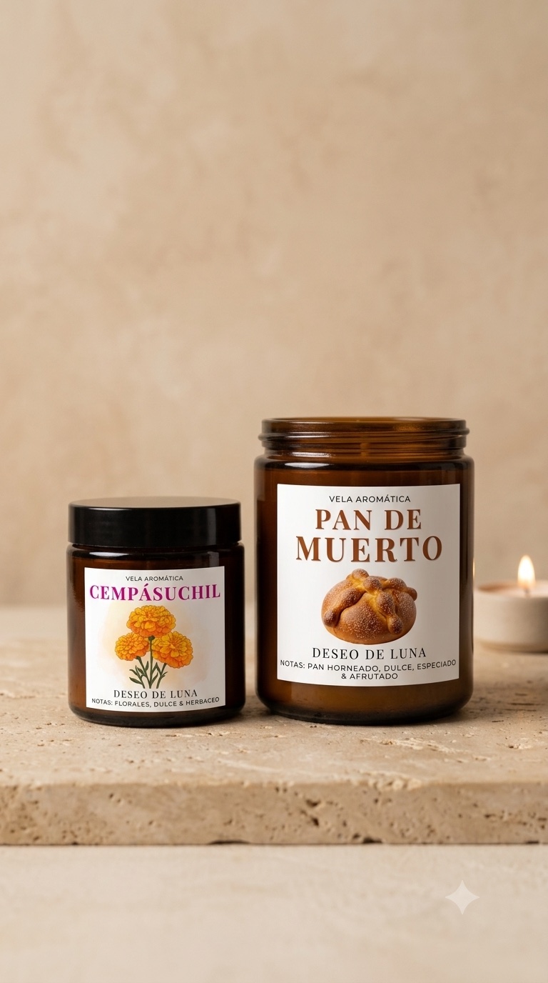 VELA FRASCO CHICO  DIA DE MUERTOS 